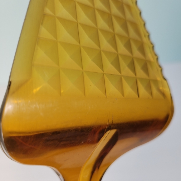 Vintage Ultratemp Amber Pie Cake Server #2119 Serrated Robinson Knife Co USA - Picture 5 of 8